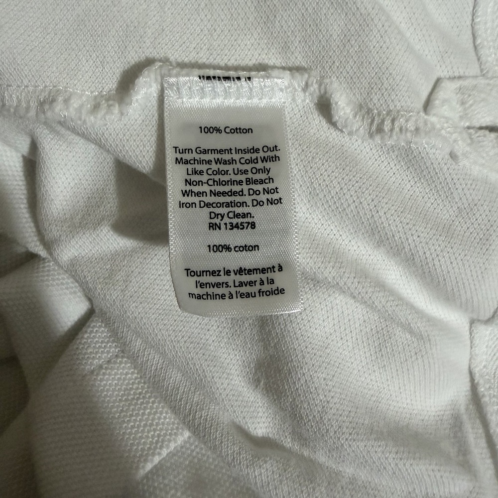 Vineyard Vines Polo Shirt Boys Youth Lg 16 White Golf Preppy Short Sleeve - Picture 5 of 5